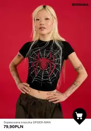 Bershka gazetka tydzień 33 Strona 10: Dopasowana koszulka SPIDER-MAN Bershka €79,90