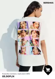 Bershka gazetka tydzień 33 Strona 2: Koszulka oversize z nadrukiem BINI Bershka €89,90