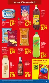Folheto Lidl semana 34 Página 15: Snack Day Snack Rolitos Sabor a Queijo €0,65, Snack Day Pipocas Doces €0,79