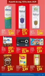Folheto Lidl semana 34 Página 17: Nestlé Cerelac Farinha Não Láctea €3,69, Cuétara Tosta Rica Chocoguay €1,69