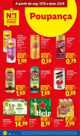 Folheto Lidl semana 34 Página 20: Heineken Cerveja €8,19, Desperados cerveja €7,99