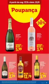 Folheto Lidl semana 34 Página 21: Adega de Pegões Vinho Branco Regional Península de Setúbal Colheita Selecionada €2,39