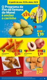 Folheto Lidl semana 34 Página 39: Croissant de Manteiga €0,35, Nectarina Nacional €1,49