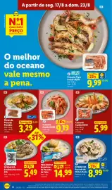 Folheto Lidl semana 34 Página 6: Camarão Cozido 60/80 €9,19, Camarão Cozido 30/50 €5,99