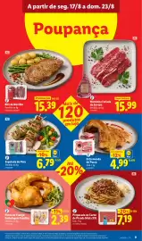 Folheto Lidl semana 34 Página 9: Preparado de Carne de Picada Mista XXL €7,19, Perna de frango embalagem familiar €2,39