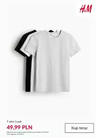 H&M gazetka tydzień 33 Strona 6: T-shirt H & M 3-pak €49,99