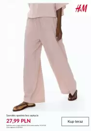 H&M gazetka tydzień 33 Strona 7: Szerokie spodnie bez zapięcia H & M €27,99