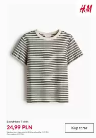 H&M gazetka tydzień 33 Strona 8: Bawełniany T-shirt H & M €24,99