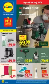 Folheto Lidl | Novidades Página 1: Silvercrest robô de cozinha 600 w €49,99, Esmara top €4,99