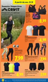 Folheto Lidl | Novidades Página 14: Crivit calças desportivas para senhora €7,99