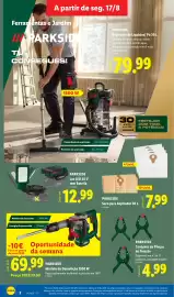 Folheto Lidl | Novidades Página 2: Parkside luz led 20 v sem bateria €12,99, Parkside conjunto de pinças de fixação €4,99
