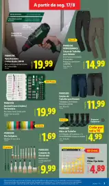 Folheto Lidl | Novidades Página 3: Parkside meias de trabalho €4,99, Parkside acessório para lixadora/perfuradora €19,99