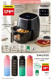 Biedronka gazetka Strona 11: Frytownica beztłuszczowa Hoffen €179,00, Bidon Smukee z napisami motywacyjnymi i miarką €19,99