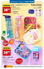 Biedronka gazetka Strona 14: Pojemnik śniadaniowy Smukee 20x15,5 cm €14,99, Bidon K-pop Demon Hunters Stor €24,99