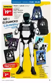 Biedronka gazetka Strona 15: Plecak szkolny €39,99, Zeszyt A5 32 kartki €2,49
