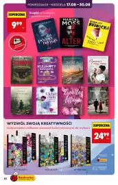 Biedronka gazetka Strona 22: Kolorowanka Inspiracje Natura €24,99, Książka Za późno na nas Gabriela Gargaś €9,99