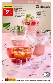 Biedronka gazetka Strona 26: Miska szklana gładka Glasset śr. 15 cm €7,99