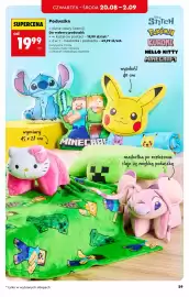 Biedronka gazetka Strona 29: Poduszka w kształcie postaci Stitch Disney €19,99