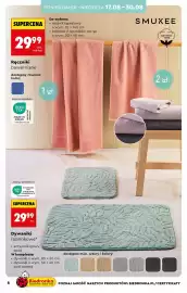 Biedronka gazetka Strona 8: Komplet dywaników łazienkowych Smukee 2-pak €29,99, Ręcznik kąpielowy bawełniany Smukee €29,99