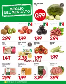 Volantino Hardis Pagina 6: Pesche Saturnine €1,99, Zucchine bianche €1,99