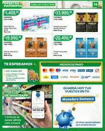 Catálogo Supermercados Damesco semana 33 Página 14: Handler criadores €33.900,00, Super eco alimento para perros €19.990,00