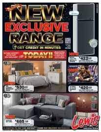 Lewis catalogue Page 1: Ida bedroom suite €7.999,99, Skyworth 40 inch 2k QLED Google TV €5.999,99