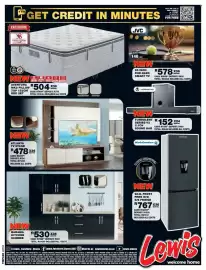 Lewis catalogue Page 4: Medi+spine aventura mk2 pillow top 152cm bed set €7.499,99, JVC 55 inch FHD QLED Smart TV €8.999,99
