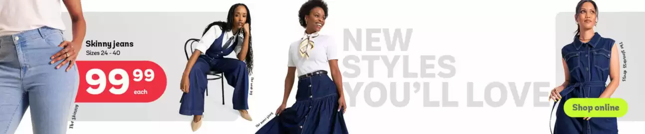 PEP catalogue Page 1: Skinny jeans €99,99