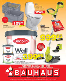 Bauhaus tilbudsavis uge 33 Side 24: Akku-græstrimmer €999,95, Toilet Ifö Cera €1.249,00