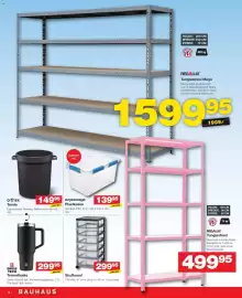 Bauhaus tilbudsavis uge 33 Side 16: Ezystorage Plastkasse €139,95, Tunglastreol €499,95