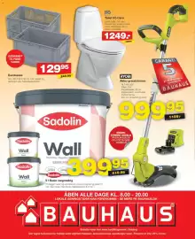 Bauhaus tilbudsavis uge 33 Side 24: Akku-græstrimmer €999,95, Toilet Ifö Cera €1.249,00