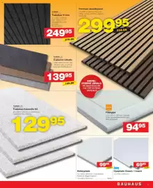 Bauhaus tilbudsavis uge 33 Side 7: Premium akustikpanel €299,95, Træbeton Extremfin K5 €129,95