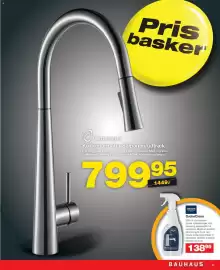 Bauhaus tilbudsavis uge 33 Side 9: GroheClean €138,95, Køkkenarmatur Saipan m/udtræk €799,95