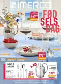 Imerco tilbudsavis Side 1: Bernadotte Coupe stel Tallerken 19 cm €299,95, Bernadotte skål €229,95