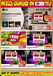 JB Hi-Fi catalogue Page 2: LG 4K Evo AI Smart Gallery OLED TV €9.995,00, 98" 4K Nano AI Smart LED TV €3.995,00