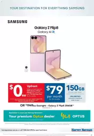 Harvey Norman catalogue Page 7: Samsung Galaxy Z Flip8 €79,00