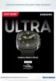 Harvey Norman catalogue Page 9: Samsung Galaxy Watch Ultra2 €1.298,00