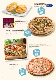Catalogue Gel 2000 page 2: Pizza mozzarella/pesto €3,90, Sole mio pizza 6 légumes grillés €3,70