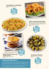 Catalogue Gel 2000 page 3: GALETTES DE CREVETTES "TORTILLITAS" €3,30, 24 MOULES FARCIES €9,20