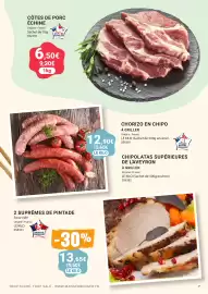 Catalogue Gel 2000 page 7: LE PORC FRANÇAIS CÔTES DE PORC ÉCHINE €6,50, Volaille Française 2 Suprêmes de Pintade €13,65