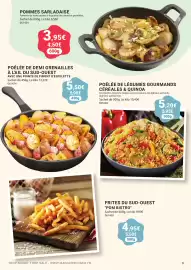 Catalogue Gel 2000 page 9: Poêlée de légumes gourmands céréales & quinoa €5,20, Pom bistro frites du sud-ouest €4,95