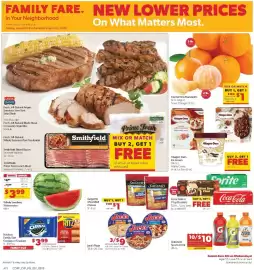 Family Fare weekly ad week 34 Page 1