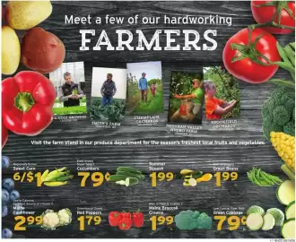 Hannaford flyer week 34 Page 9: Sweet Corn €1,00, Maine Cauliflower €2,99