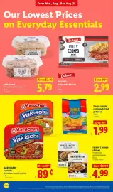 Lidl weekly ad week 34 Page 16: Main Dish pulled meat €5,79, Maruchan yakisoba €0,89