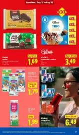 Lidl weekly ad week 34 Page 17: Red Bull energy drink €6,49, Almond milk €1,79