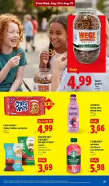 Lidl weekly ad week 34 Page 19: Chips Ahoy! chewy cookies €4,99, Earth's Best Organic Sesame Street snacks €3,69