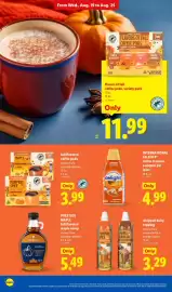 Lidl weekly ad week 34 Page 24: International Delight coffee creamer €4,99, Prestige maple syrup €5,49