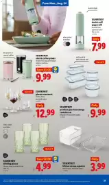Lidl weekly ad week 34 Page 31: Silvercrest drinking glasses €4,99, Silvercrest kitchen storage organizer €3,99