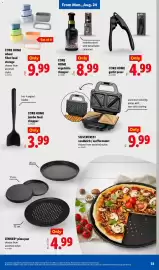 Lidl weekly ad week 34 Page 33: Silvercrest sandwich / waffle maker €9,99, Core Home wheat fiber food storage €9,99