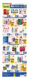 Safeway weekly ad Page 1: Softsoap Liquid Hand Soap €2,99, Windex or Scrubbing Bubbles Cleaner €4,49